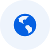 Globe icon representing global payment solutions
